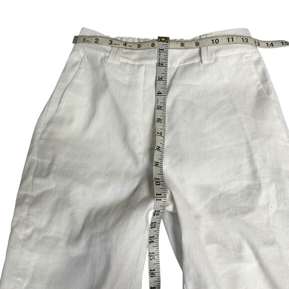 Brochu Walker Linen Blend White Relaxed Fit Pants Size XS - Picture 3 of 8